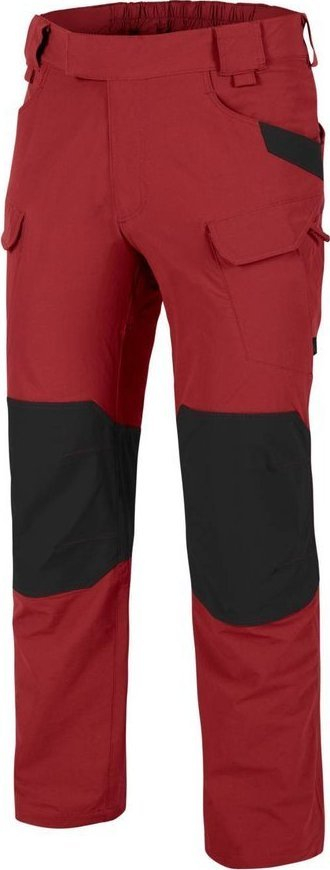 Pantallona outdoor Helikon OTP Crimson, elastike, shumë xhepa, të kuqe e zeza