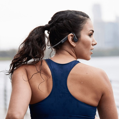 Shokz OpenMove Безжични слушалки со коскена спроводливост, Slate Gray