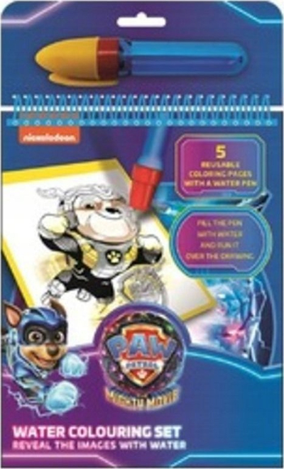 Set pikturimi me ujë St. Majewski Paw Patrol, 6 copë, për kalamaj, shumëngjyrësh
