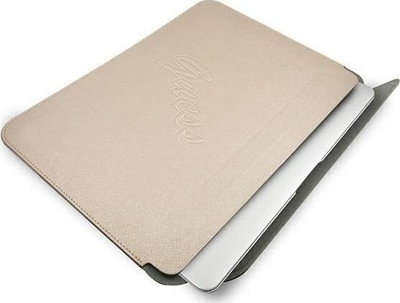 Mbrojtëse laptopi Guess Saffiano, 13\", e artë