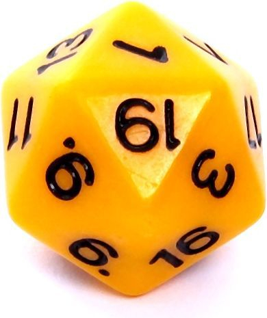 Set zaresh Rebel RPG, mat, 7 copë të verdhë