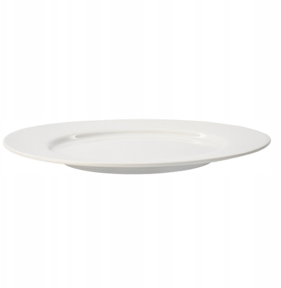 Pjatë e sheshtë Verlo Norwich, 32 cm, porcelan, ecru beige