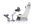 Karrige lojërash Playseat Evolution, universale, e bardhë