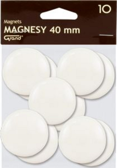 Magneta KW Trade, 40mm, të bardhë