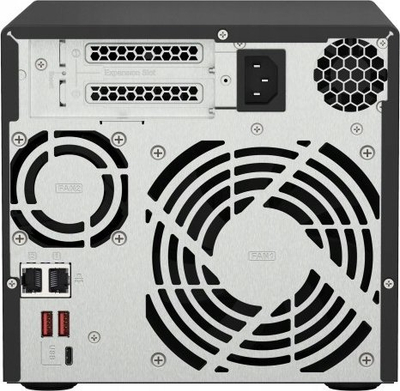 Set NAS Qnap TS-473A-8G me switch QSW-1105-5T, 4 vende disqesh, 2.5GbE, i zi