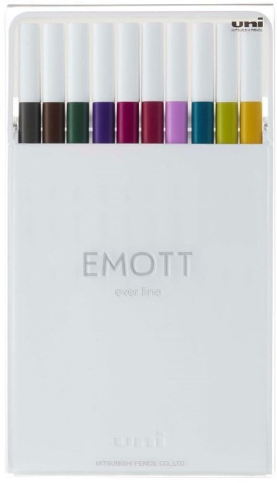 Set stilolapsa fineliner EMOTT Pen Set 3, 10 ngjyra, shumëngjyrësh
