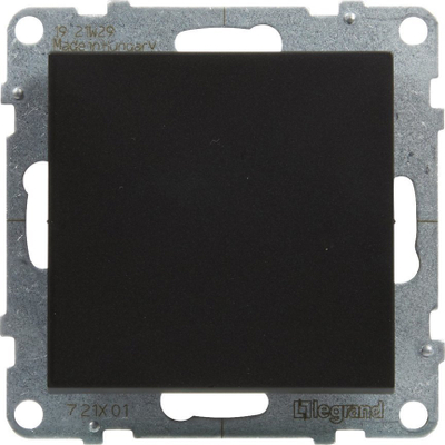 Çelës njëpolësh Legrand SUNO 721401, 10AX 250V, klemat automatike, i zi