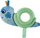 Unazë dhëmbësh Chicco Baby Snail, për beba 3–24 mujsh, material i riciklum, jeshile