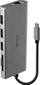 Dock USB C Lindy Laptop Mini, HDMI VGA, 3x USB 3.0, gri
