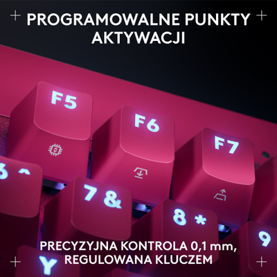 Tastierë lojërash Logitech G PRO X TKL RAPID, mekanike, RGB, rozë
