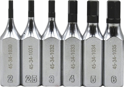 Set çelësash me fole Hikoki SHAFT KEY, 6 copë, 1/4", six square