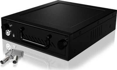 Sirtar disku ICY BOX IB-148SSK-B, 3.5", SATA, me çelës, i zi