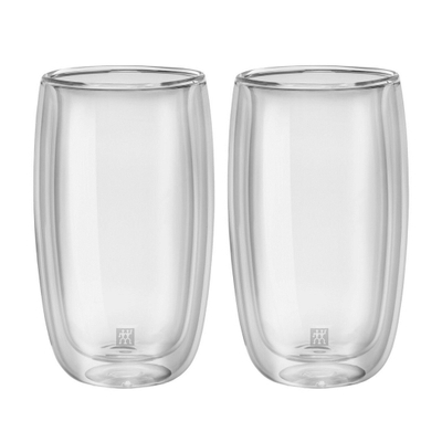 Set gotash latte macchiato Zwilling Sorrento, 350 ml, 2 copë, transparent