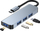 USB HUB Tech-Protect (9589046919367), 1x USB-C + 2x USB-A 3.0, i hirtë 