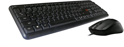 Set tastierë dhe mi C-TECH KBM-102, me kabllo, USB, i zi