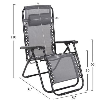 Kolltuk relaksues Companion 67x145x110Hcm (HM5095.11), gri/ zezë