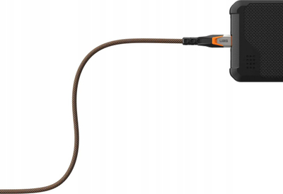 Kabllo USB C Urban Armor Gear 9B4415114097, USB 3.2 Gen 2x2, 0.75 m, e zezë portokalli