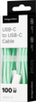 Kabllo USB C në USB C Kruger Matz, 100W, 1m, jeshile