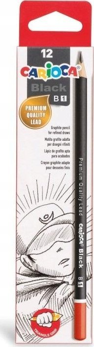 Lapsa teknikë Carioca B, set 12 copë, grafit rezistent