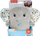 Lodër pelushi Fisher Price Elefant për bebe, me shumë lloje pëlhure, gri