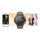 Smartwatch Giewont GW430 2, ekran me ngjyra, mat rrahjet e zemrës, gri
