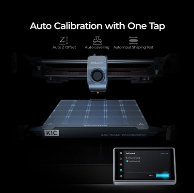 Printer 3D Creality K1C, 600mm/s, nivelim automatik, i zi