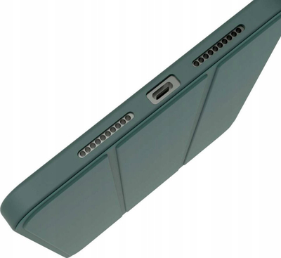 Mbrojtëse folio JCPal DuraPro për iPad Pro 13" M4 M5, me mbajtëse Apple Pencil, jeshile e errët