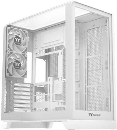 Kuti PC Thermaltake View 390 TG Snow, mid tower, xham i temperuar, e bardhë