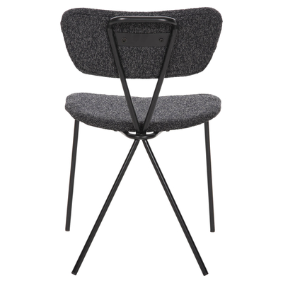 Karrige ngrënieje Dory 48,5×61×76 Hcm (HM9855.04), zezë/ gri