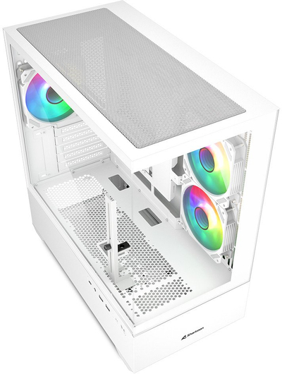 Kasa PC Sharkoon MK6 RGB, MIDI Tower, për gaming, e zezë
