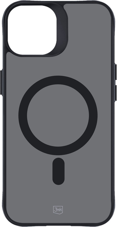 Maskë mbrojtëse MagSafe Smoke MagCase për iPhone 13 14 6.1", gjysmë e tejdukshme, gri smoke