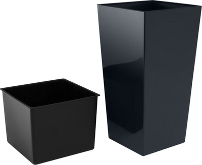 Vazo e lartë Conforama Urbi Square High Planter Pot, 35L, antracit