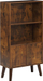 Bibliotekë VICOSA Dark Wood, MDF, me dollap poshtë, dru i errët