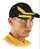 Kapele Little Cap With Visor, 100% pambuk, 6 panele, e zezë me të verdhë