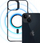 Futrollë 3mk Satin Armor MagCase për iPhone 13 14, MagSafe, rezistente ndaj goditjeve, e zezë