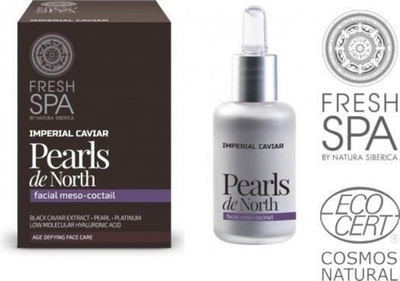 Serum fytyre Natura Siberica Fresh Spa Imperial Caviar Pearls de North, anti–rrudhë, 30 ml, gri