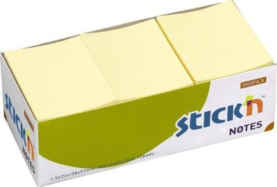 Fletëngjitëse Q-line Stick'N, 38x50mm, 100 fletë, 12 copa, të verdha