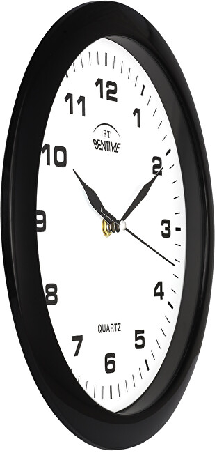 Orë muri Bentime H01-SW8047B, e zezë