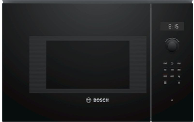 Furrë me mikrovalë e integruar Bosch BFL524MB0, 20L, 800W, e zezë