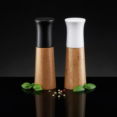 Set mullinj kripë dhe piper Ambition Natural, 15.5cm, dru me mekanizëm qeramik, shumëngjyrësh