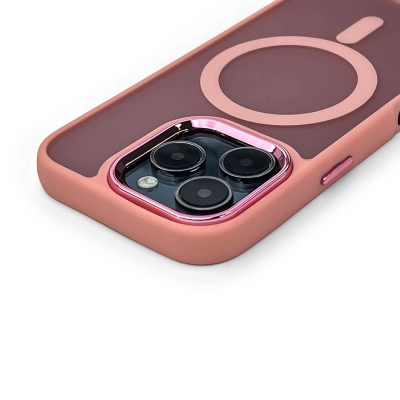 Mbrojtëse telefoni Hurtel MagSafe Fashion për iPhone 17, prej TPU-je, rozë