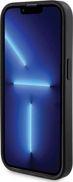 Set aksesore Guess 4G Metal Logo për iPhone 14 Pro, kuti telefoni, powerbank 5000mAh, i zi
