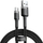 Kabllo USB Baseus Cafule CATKLF-BG1, USB-A në USB-C, 1 m, e zezë gri