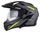 Helmetë moto CASSIDA Tour 2.0 X-tra, vizor i përgatitur për Pinlock, gri e zezë me yellow fluo matt
