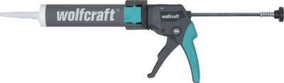 Pistole silikoni Wolfcraft MG310 Compact, për fishek 310 ml, drip stop, gri