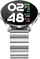 Smartwatch Bemi ARI, ekran me prekje, dy rripa, argjendtë