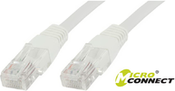 Kabllo rrjeti MicroConnect CAT 6 U/UTP, 5m, PVC, e bardhë