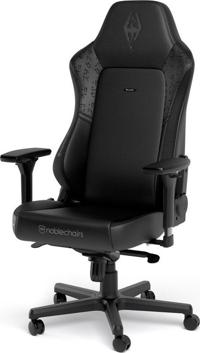 Karrige gaming noblechairs HERO Skyrim 10 vjetori, ergonomike, lëkurë PU, gri me të zezë