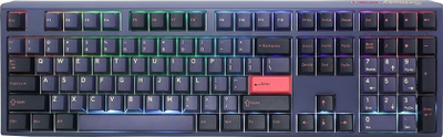 Tastierë gaming Ducky One 3 Cosmic Blue, mekanike Cherry MX Red, RGB LED, blu
