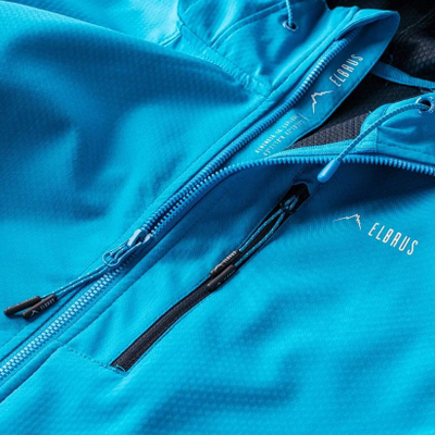 Xhaketë softshell për burra Elbrus Envisat M, 10 000 mm, frymëmarrje 5 000 g/m², blu
